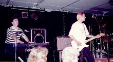 Steve Hutchinson Animals keyboard player with Hilton Valentine 1997