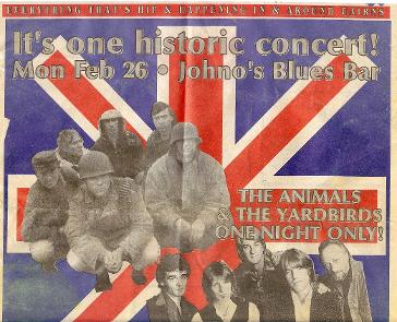 The Animals and Yardbirds at Johnno's Blues Bar Cairns Australia 1997
